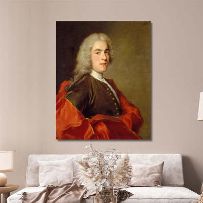 Signor Sarasin Jean-Marc Nattier jmn12 quadro stampato su tela