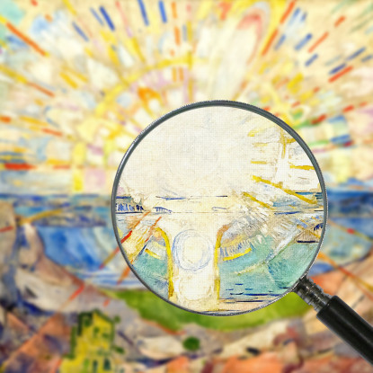 Il Sole 1911 Edvard Munch em352 quadro stampato su tela