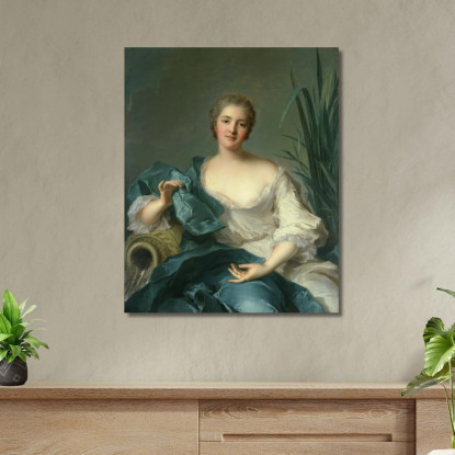 Ritratto Di Madame Marie-Henriette Berthelot De Pléneuf Jean-Marc Nattier jmn26 quadro stampato su tela