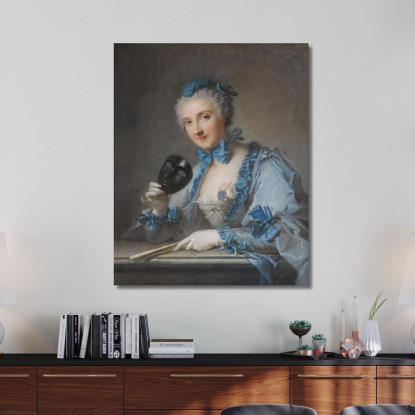 Ritratto Di Madame Royer Jean-Marc Nattier jmn27 quadro stampato su tela