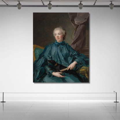 Ritratto Di Marie Rose Larlan De Rochefort Marchesa De Nétumières Jean-Marc Nattier jmn30 quadro stampato su tela