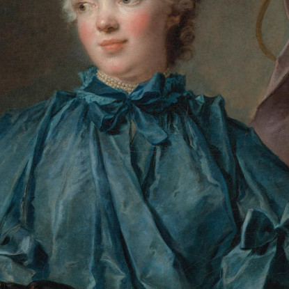 Ritratto Di Marie Rose Larlan De Rochefort Marchesa De Nétumières Jean-Marc Nattier jmn30 quadro stampato su tela