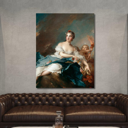 La Contessa De Brac Come Aurora Jean-Marc Nattier jmn36 quadro stampato su tela