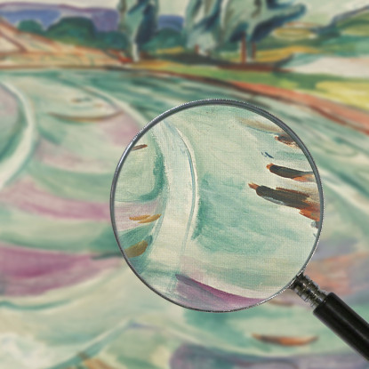 L'Onda Edvard Munch em358 quadro stampato su tela