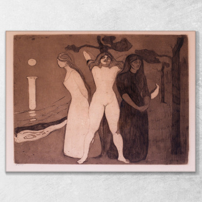 La Donna Edvard Munch em360 quadro stampato su tela