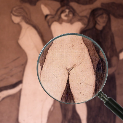 La Donna Edvard Munch em360 quadro stampato su tela