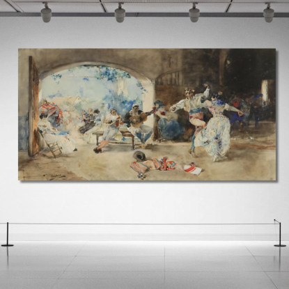 Molta Gioia Joaquín Sorolla jsr64 quadro stampato su tela