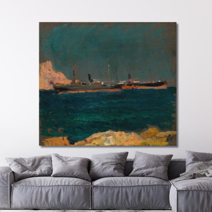 Porto Di Javea Joaquín Sorolla jsr90 quadro stampato su tela