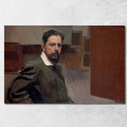 Autoritratto Joaquín Sorolla jsr97 quadro stampato su tela