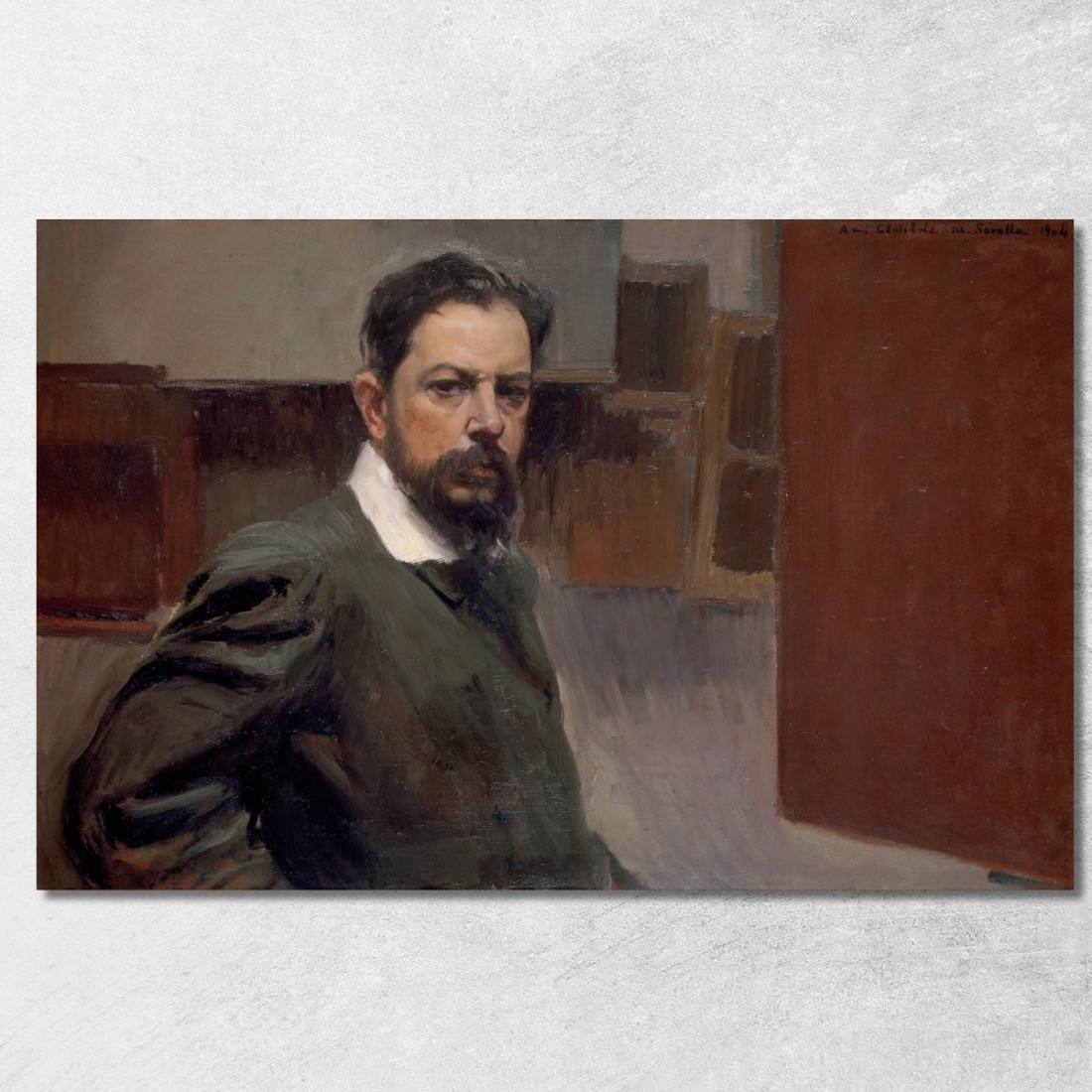 Autoritratto Joaquín Sorolla jsr97 quadro stampato su tela