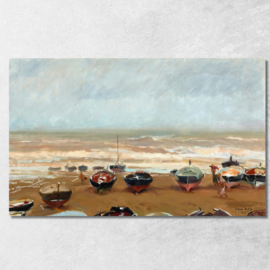 Tarde Tormentosa Pomeriggio Tempestoso Joaquín Sorolla jsr104 quadro stampato su tela