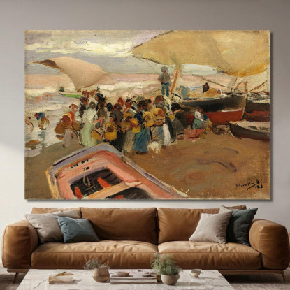 Il Ritorno Della Cattura Il Ritorno Della Cattura Joaquín Sorolla jsr120 quadro stampato su tela