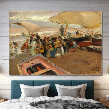 Il Ritorno Della Cattura Il Ritorno Della Cattura Joaquín Sorolla jsr120 quadro stampato su tela