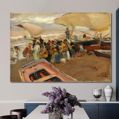 Il Ritorno Della Cattura Il Ritorno Della Cattura Joaquín Sorolla jsr120 quadro stampato su tela