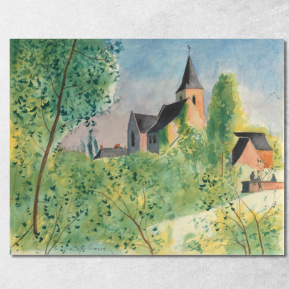 Landschap Voor All'Epoca Nanette Era Scomparsa' Léon Spilliaert lsp69 quadro stampato su tela