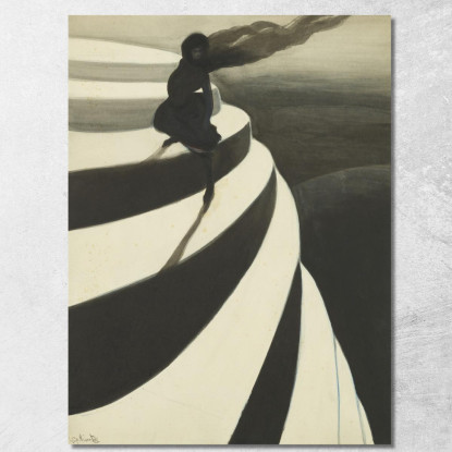 Vertigine Léon Spilliaert lsp110 quadro stampato su tela