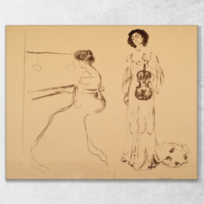 Concerto Per Violino Edvard Munch em387 quadro stampato su tela