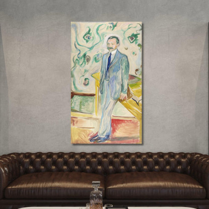 Guglielmo Wartmann Edvard Munch em393 quadro stampato su tela