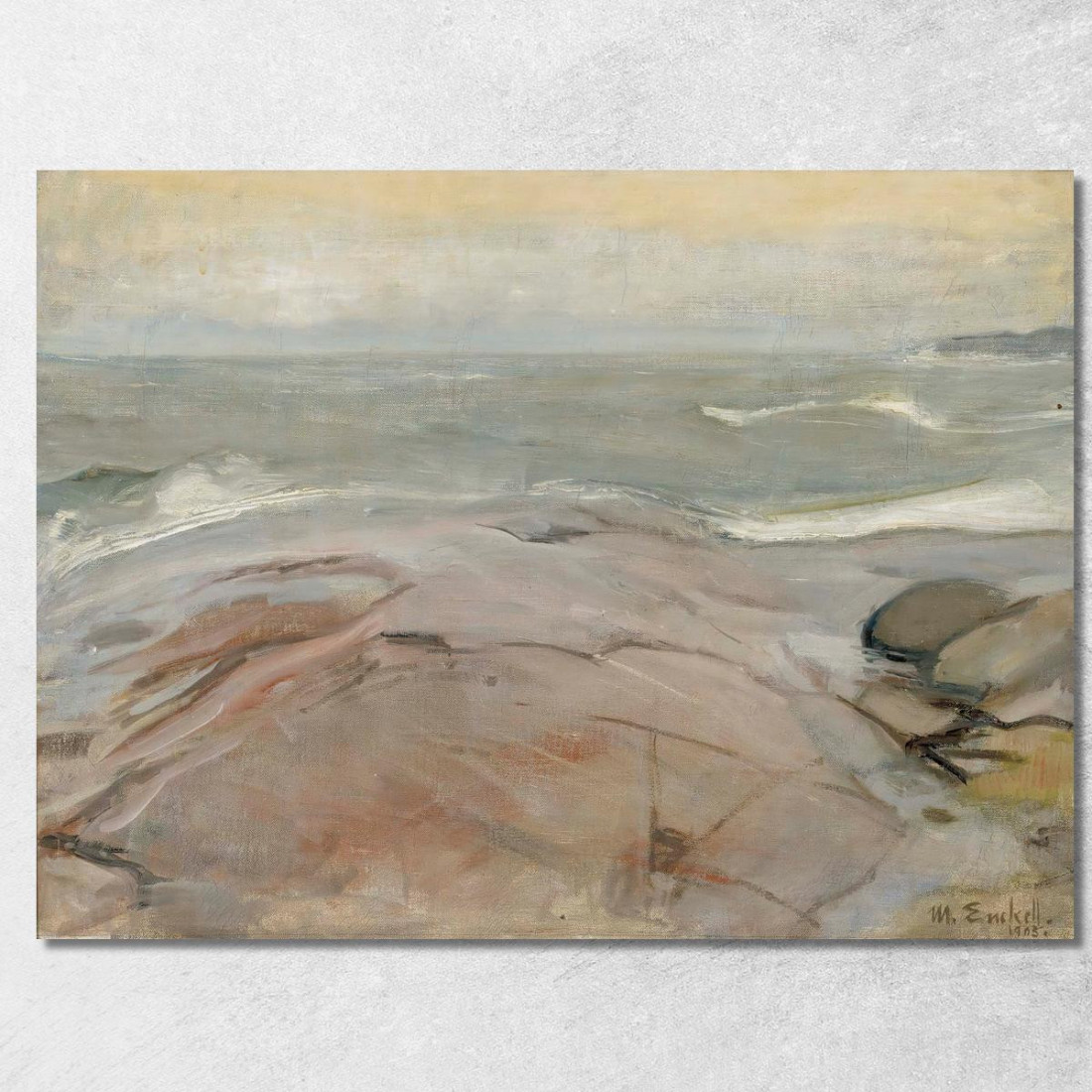Paesaggio Balneare Dall'Isola Di Suursaari Magnus Enckell mek65 quadro stampato su tela