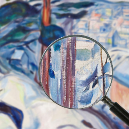 Inverno A Kragerø Edvard Munch em394 quadro stampato su tela