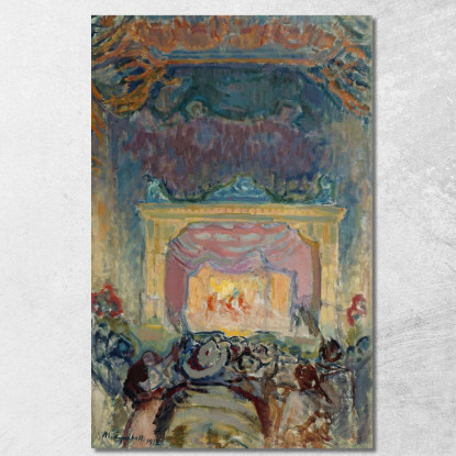 Il Teatro Di Varietà A Parigi Magnus Enckell mek77 quadro stampato su tela