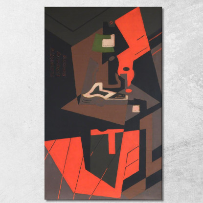 Natura Morta Con Lampada Rossa María Blanchard mbl10 quadro stampato su tela