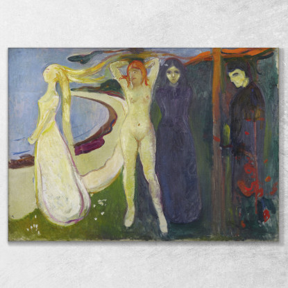 Donna. Sfinge Edvard Munch em405 quadro stampato su tela