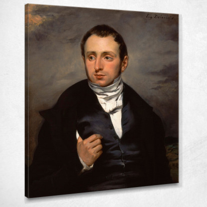 Un Ritratto Del Dott. François-Marie Desmaisons Eugène Delacroix edx4 quadro stampato su tela