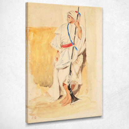 Posizione Araba Eugène Delacroix edx11 quadro stampato su tela