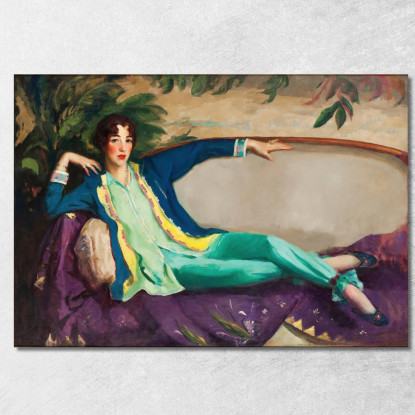 Gertrude Vanderbilt Whitney Robert Henri rhn25 quadro stampato su tela