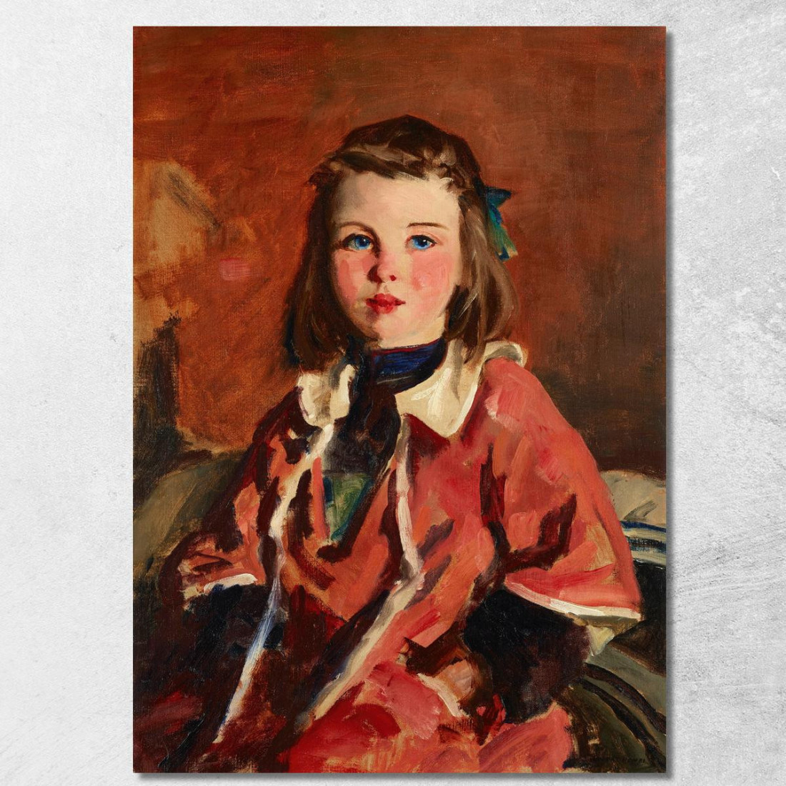 Ragazza Irlandese Robert Henri rhn30 quadro stampato su tela