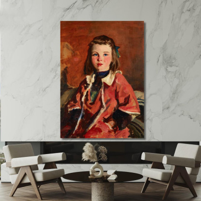 Ragazza Irlandese Robert Henri rhn30 quadro stampato su tela