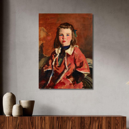 Ragazza Irlandese Robert Henri rhn30 quadro stampato su tela