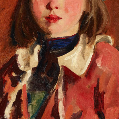 Ragazza Irlandese Robert Henri rhn30 quadro stampato su tela