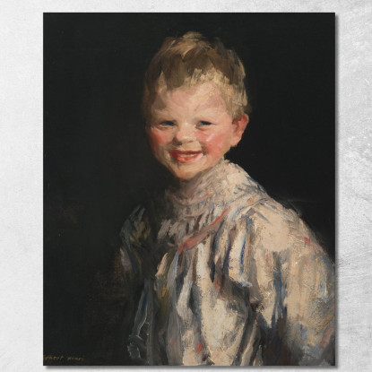 Bambino Che Ride Robert Henri rhn35 quadro stampato su tela