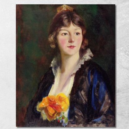 Mildred Clarke Von Kienbusch Robert Henri rhn45 quadro stampato su tela