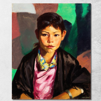 Pepita Robert Henri rhn54 quadro stampato su tela