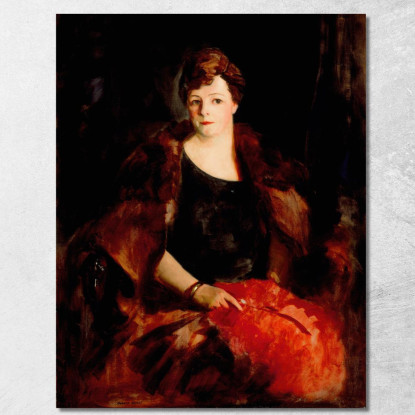 Ritratto Della Signora William Preston Harrison Robert Henri rhn57 quadro stampato su tela