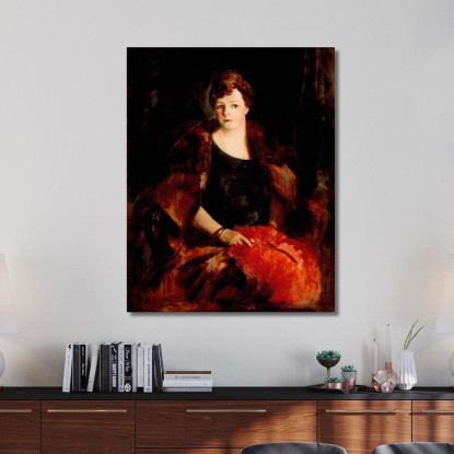 Ritratto Della Signora William Preston Harrison Robert Henri rhn57 quadro stampato su tela