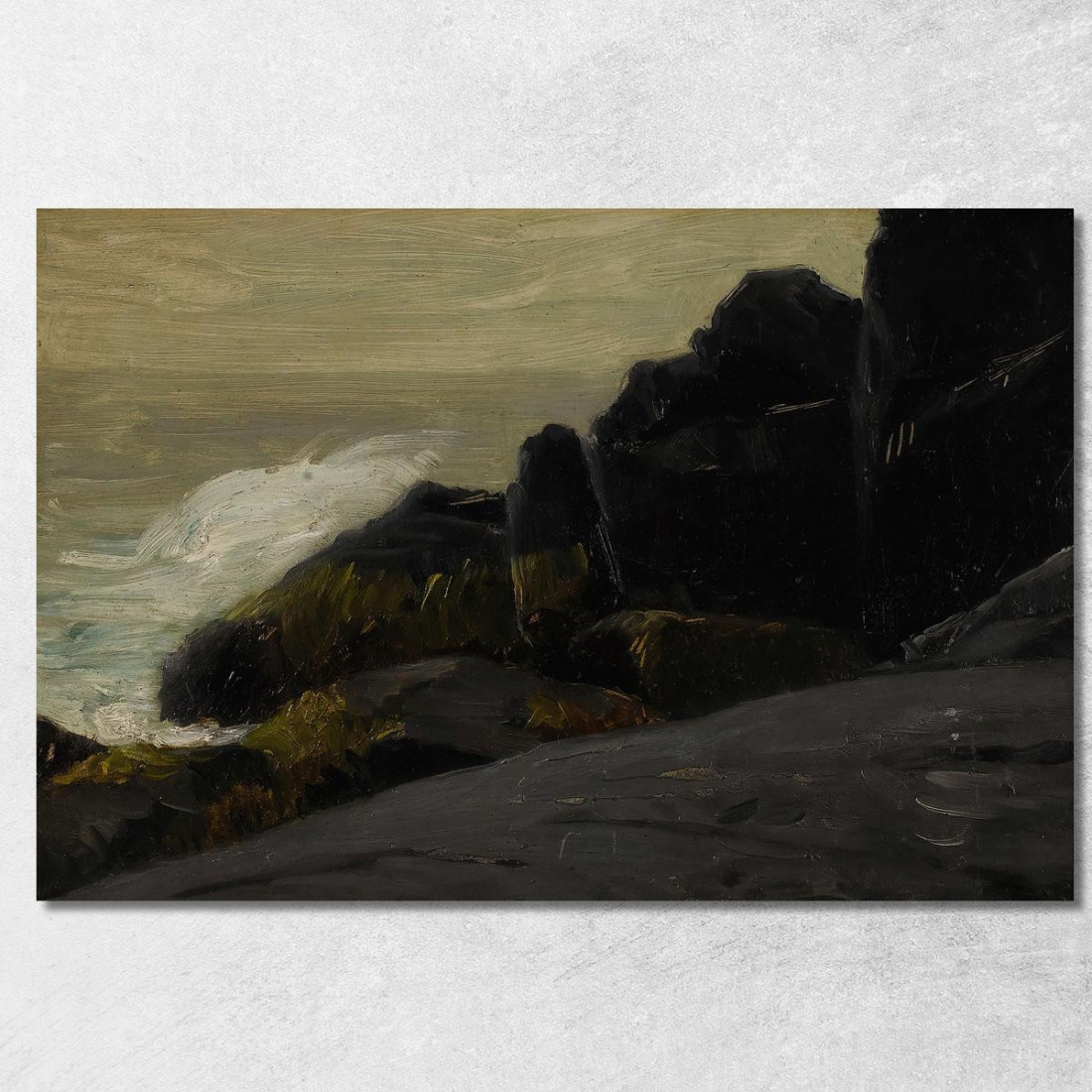 Scogliere Marine Robert Henri rhn59 quadro stampato su tela