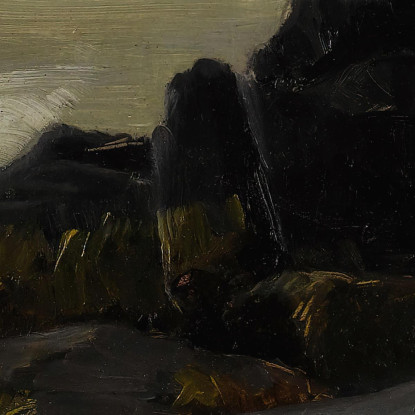 Scogliere Marine Robert Henri rhn59 quadro stampato su tela