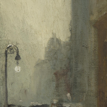 Neve A New York Robert Henri rhn61 quadro stampato su tela