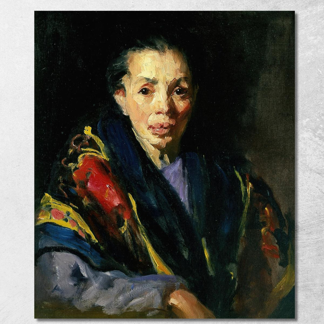 La Vecchia Modella Spagnola Robert Henri rhn69 quadro stampato su tela