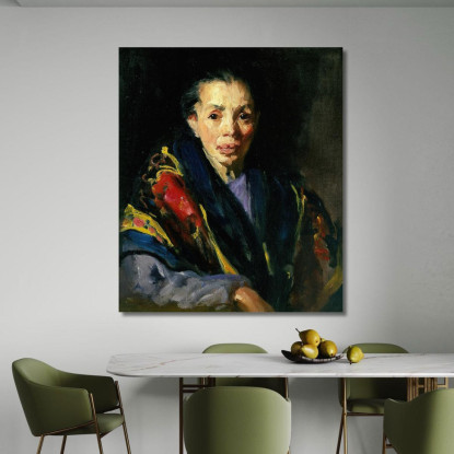 La Vecchia Modella Spagnola Robert Henri rhn69 quadro stampato su tela