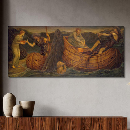 Psiche Dà La Moneta Al Traghettatore Dello Stige Sir Edward Coley Burne-Jones ecb52 quadro stampato su tela