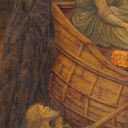 Psiche Dà La Moneta Al Traghettatore Dello Stige Sir Edward Coley Burne-Jones ecb52 quadro stampato su tela