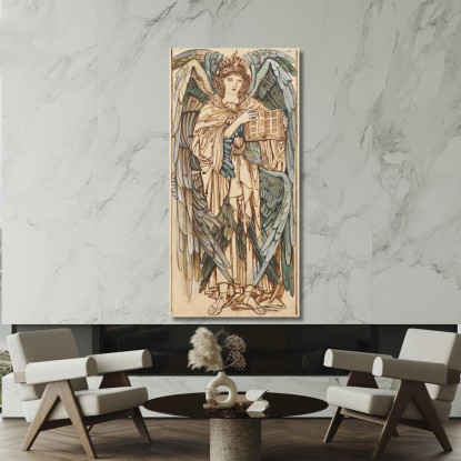 Gli Angeli Della Gerarchia Cherubini Sir Edward Coley Burne-Jones ecb65 quadro stampato su tela
