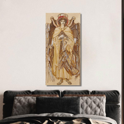 Gli Angeli Della Gerarchia Serafini Sir Edward Coley Burne-Jones ecb70 quadro stampato su tela