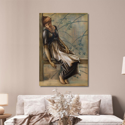 Studio Della Serie Briar Rose Per Il Garden Court Iii Sir Edward Coley Burne-Jones ecb77 quadro stampato su tela