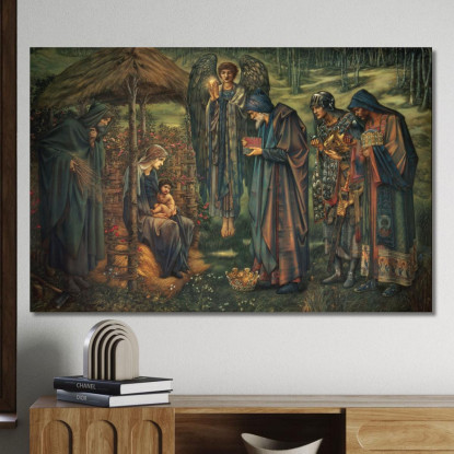 La Stella Di Betlemme Sir Edward Coley Burne-Jones ecb98 quadro stampato su tela